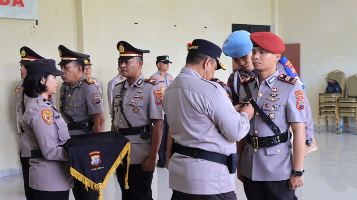 Polres Boltim Gelar Sertijab Tiga Pejabat Utama