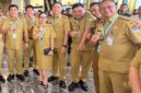 Bupati Bolaang Mongondow Timur Oskar Manoppo menghadiri Rakornas TPAKD 2026 di JIExpo Kemayoran, Jakarta, yang dibuka Presiden RI Prabowo Subianto, Kamis (22/10/2026).