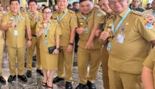 Bupati Bolaang Mongondow Timur Oskar Manoppo menghadiri Rakornas TPAKD 2026 di JIExpo Kemayoran, Jakarta, yang dibuka Presiden RI Prabowo Subianto, Kamis (22/10/2026).